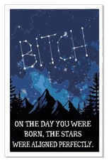 Birthday Card Funny Birthday Card Stars GC28