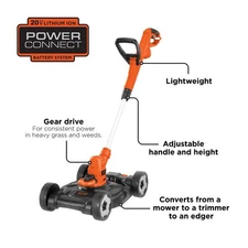 BLACK+DECKER CORDED MOWER TRIMMER KIT - MTE912