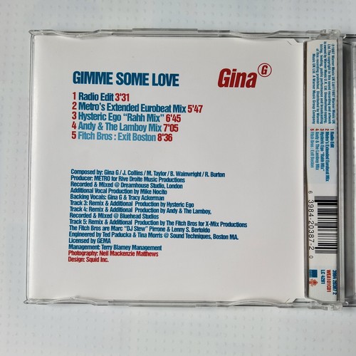 3 x GINA G OOH AAH... JUST A LITTLE BIT DANCE MIXES & GIMME SOME LOVE CD SINGLE - Picture 7 of 11
