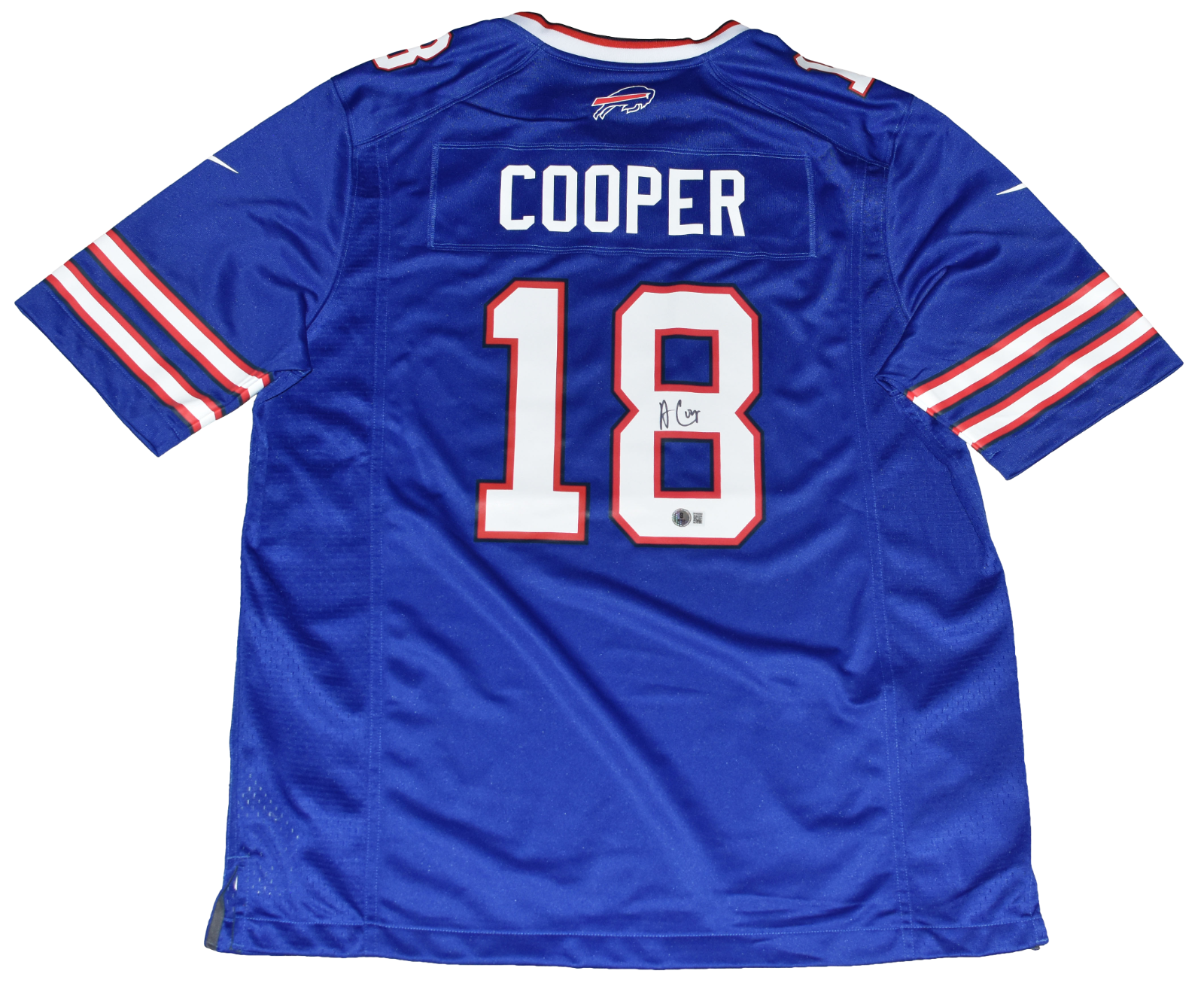 Amari Cooper Autographed Signed Buffalo Bills #18 BLUE NIKE JERSEY BECKETT 
