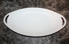 plat ovale en céramique blanche Haviland France