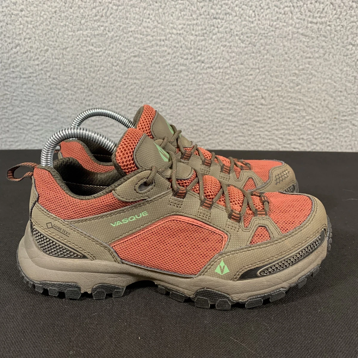 Vasque Brown Red Coral Gore tex Inhaler Athletic Hiking Shoes Size