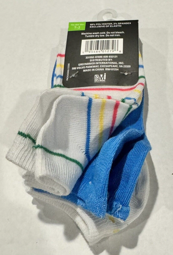 Polo Club Girls 7-2 - Boys 1-7 Fashion Socks Low Cut 3 Pair (2Packs) - Picture 4 of 5