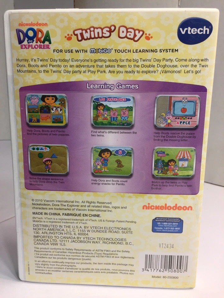 VTECH MOBIGO DORA THE EXPLORER TWINS DAY (Brand New) - Image 4 of 4