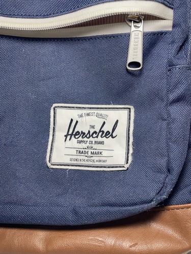 Herschel Pop Quiz Zaino Borsa Multiuso Navy/Tan Classico - Foto 2 di 12