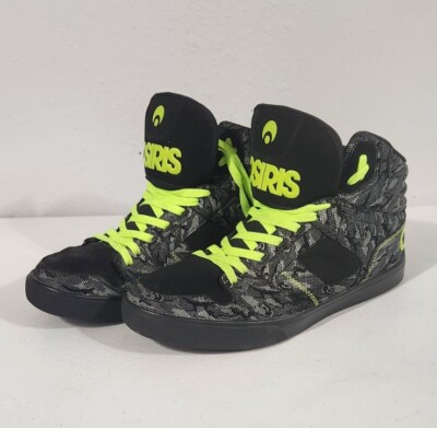 Osiris Shoes Clone Gry/Lime/Camo Size Skater Sneakers