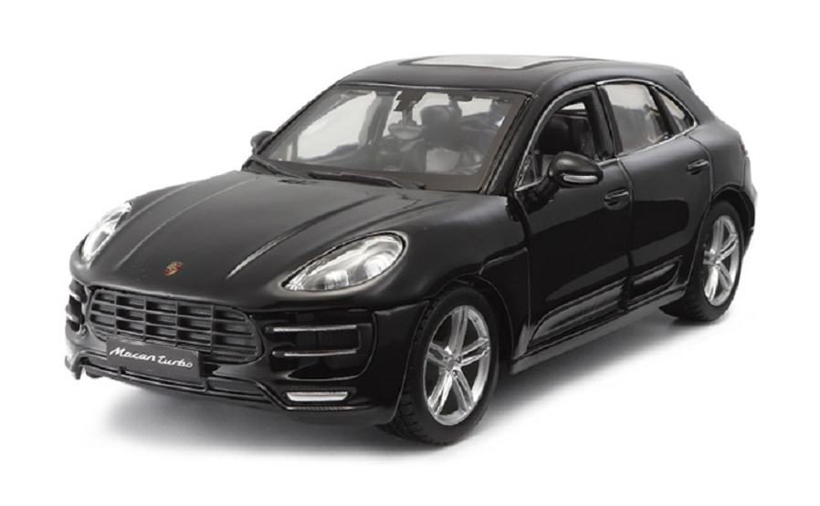 Bburago 1:24 Porsche Macan Diecast Model Sports Racing Car Toy NEW IN BOX Black