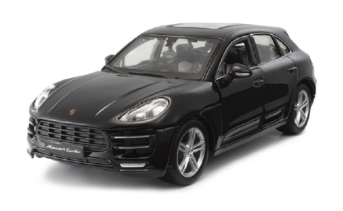 Bburago 1:24 Porsche Macan Diecast Model Sports Racing Car Toy NEW IN BOX Black - Picture 1 of 3