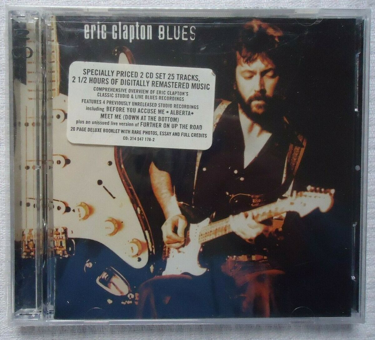 ERIC CLAPTON BLUES REMASTERED CD 2 DISC SET FACTORY SEALED ERIC CLAPTON BLUES REMASTERED CD 2 DISC SET FACTORY SEALED