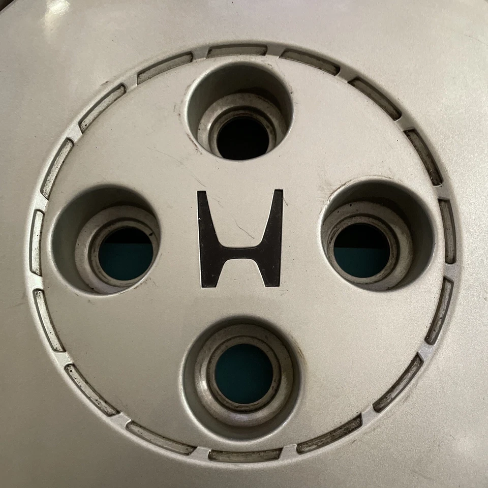 Tapacubos Honda Prelude 1988 1989 llanta cubierta de rueda tapacubos 13" OEM IZQUIERDA vintage usado Foto 2 de 4