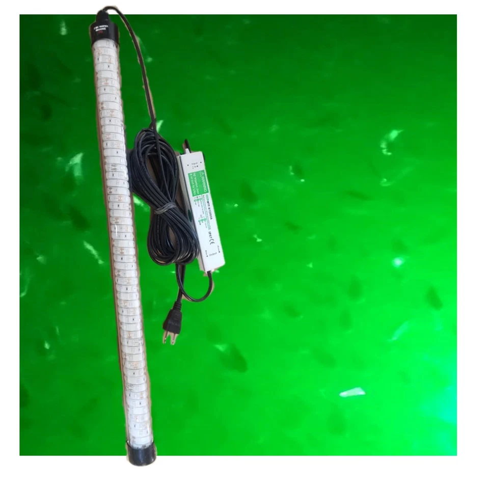 110v 25" Pulgadas Maxx Verde Sumergible Noche Subacuática LED Luz de Pesca Blob Foto 3 de 4