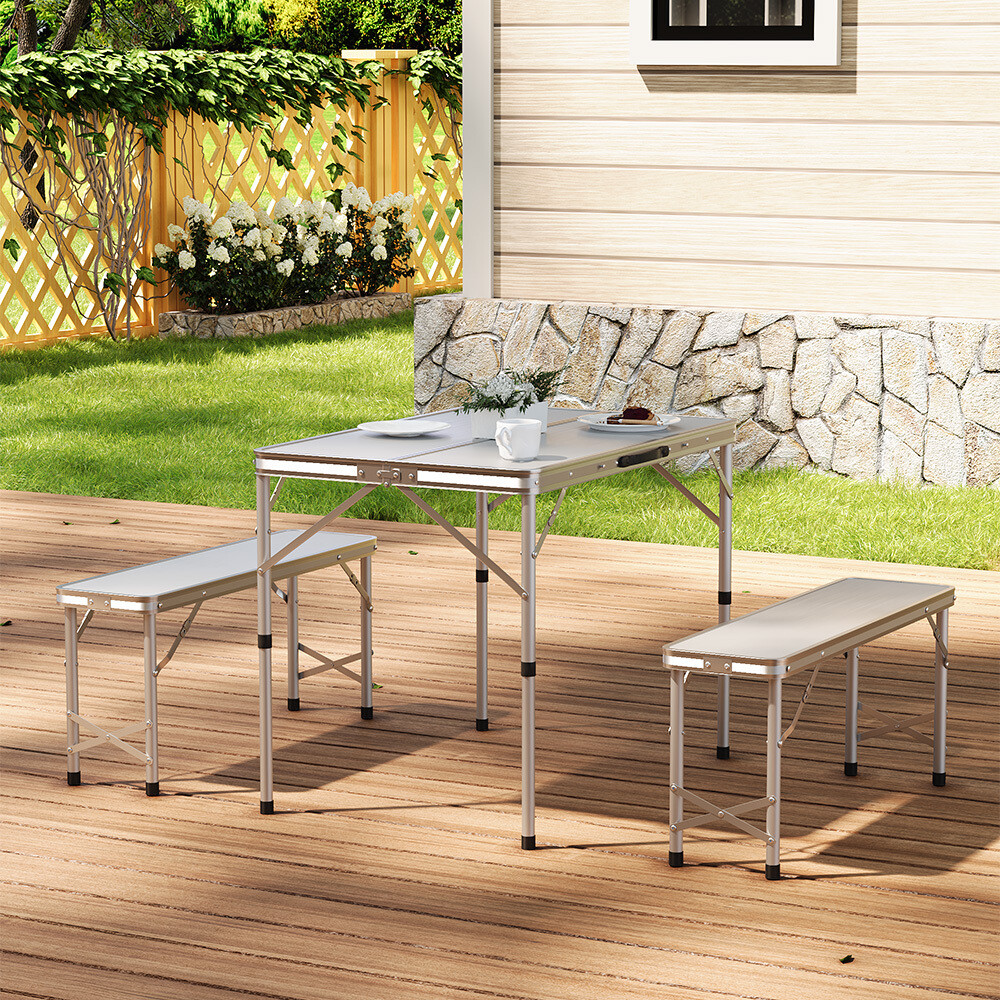 Mesa de Camping,Mesa de Camping Portátil Ultraligera de Aluminio