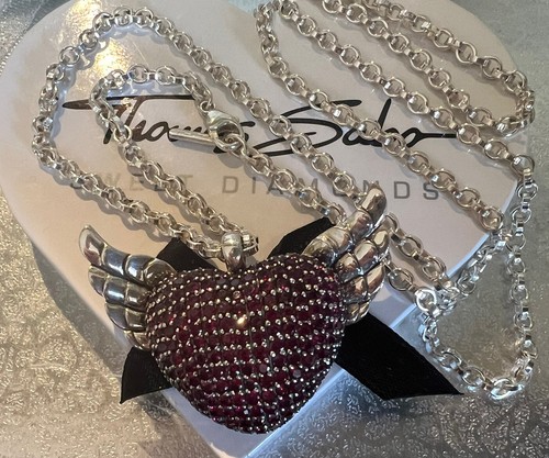 Massive Thomas Sabo Kette & riesen Flügelherz Anhänger Rarität Neuzustand - Bild 4 von 7