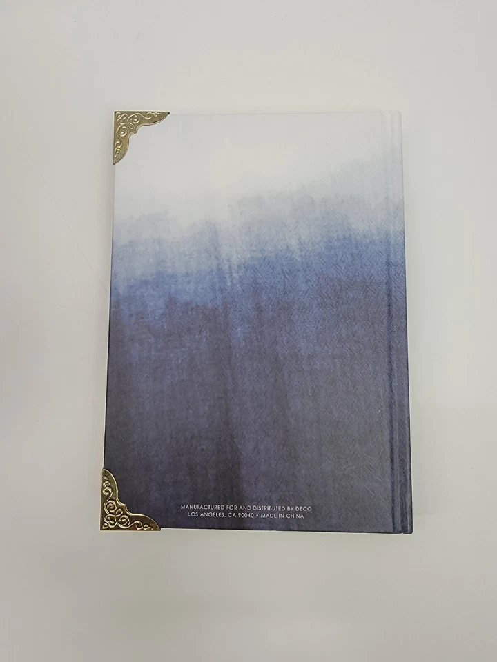 Blue/ Goldtone Corner Journal " With  God All Things Are Possible" Matthew19:26 - Image 4 of 4