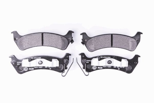 Hella 8DB 355 013-091 Bremsbelagsatz, Scheibenbremse FüR Jeep-image