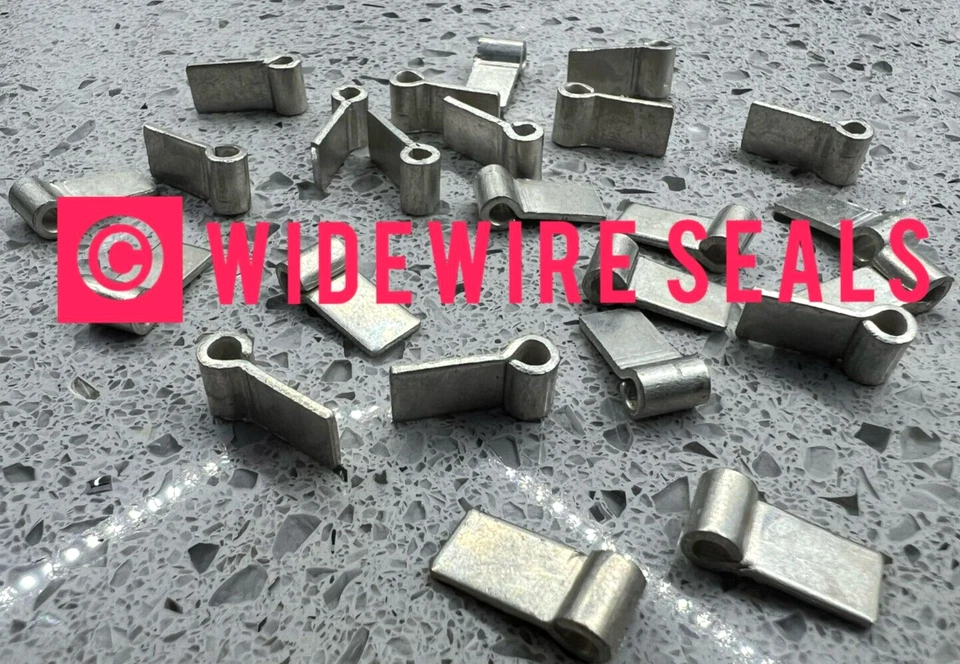 Electric Meter Seals. 6mm Flag & 15cm 7 strand Wires X 20. Trusted Ebay Seller - Image 2 of 4