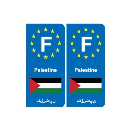 F Europe Palestine autocollant plaque - Angles : arrondis - Bild 1 von 2