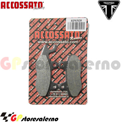 AGPA76OR ORGANIC PADS POST RECLINED TRIUMPH 1050 SPEED TRIPLE R ABS 2014