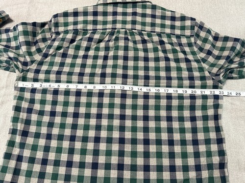 Lucky Brand - Men's Slim Fit Long Sleeve Shirt - Size: L - LARGE - GREEN Plaid - Picture 14 of 20