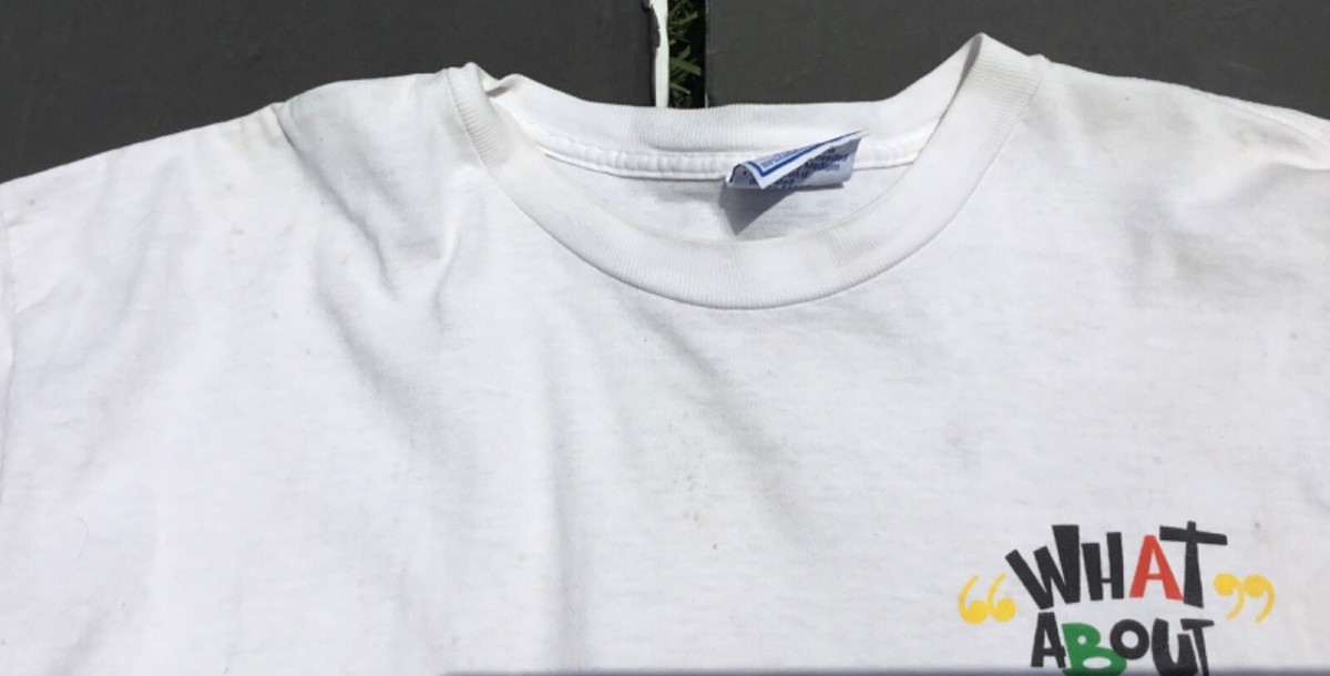 トップス THEREDTHPREAD print tee 2 toys white RARE HTF 1995 CHRIS TUCKER WHAT ABOUT ME TOUR X-LRG T-SHIRT DINGY