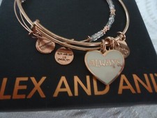 Alex and Ani Harry Potter ALWAYS SET OF 2 Charm Bangle Bracelets With Box