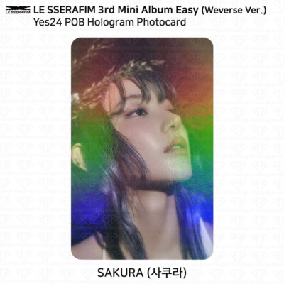 Le Sserafim 3rd Mini Album Easy Yes24 POB Photocard KPOP K-POP
