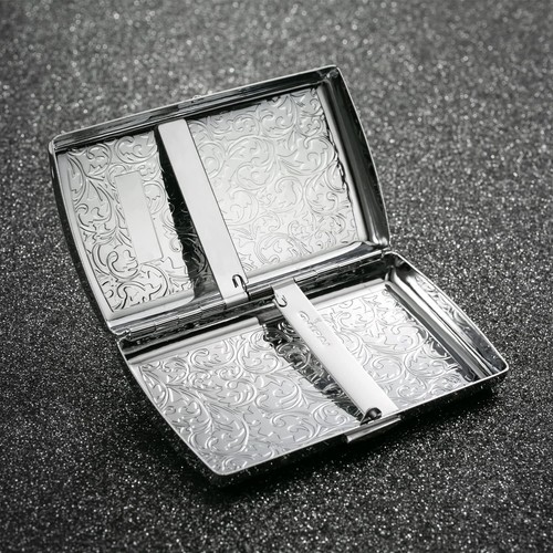 Zigarettenetui aus Hochwertigem Stahl Zigarettenbox für Damen Antik Zigarettenet - Bild 8 von 8