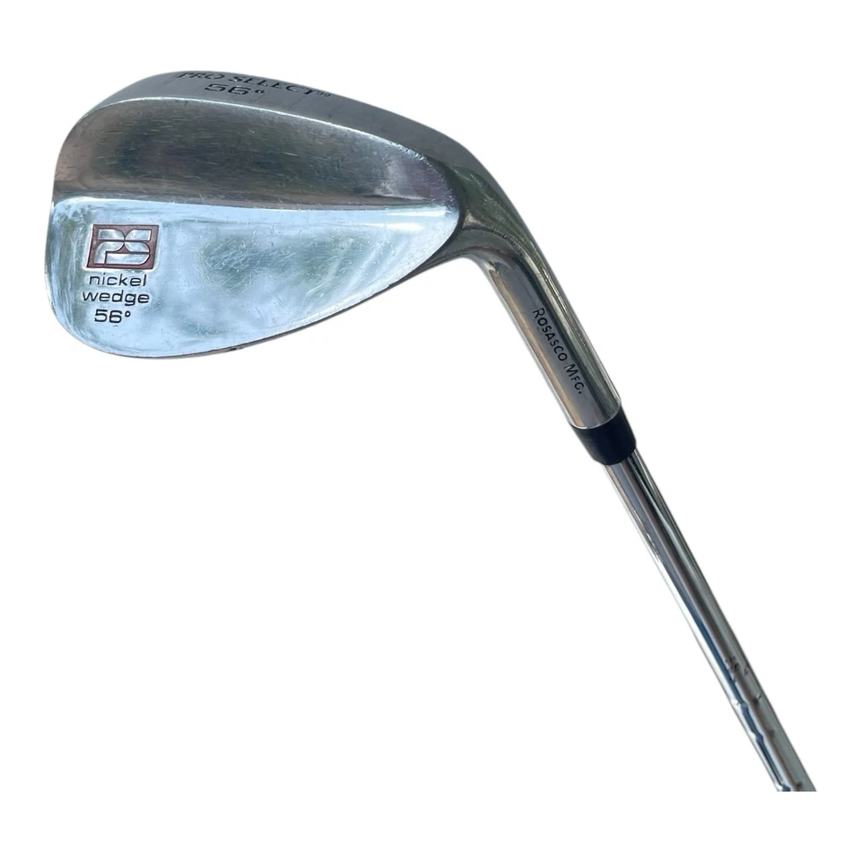 Pro Select Nickel Wedge 56° Sand Wedge Rosasco Mfg Tri-Star Steel Stiff 36" RH - Image 3 of 4