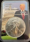 2020 AMERICAN SILVER EAGLE NGC MS70 DONALD J. TRUMP 45th PRESIDENT COIN 1oz