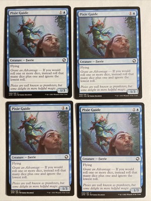 4x Mtg D&D Forgotten Realms Pixie Guide NM/M Magic The Gathering
