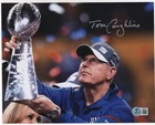 Tom Coughlin autographed signed 8x10 photo Beckett BAS COA New York Giants SB NY