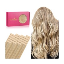 WENNALIFE Tape in Hair Extensions Human Hair, 20pcs 50g 18 inch... USA FAST SHIP