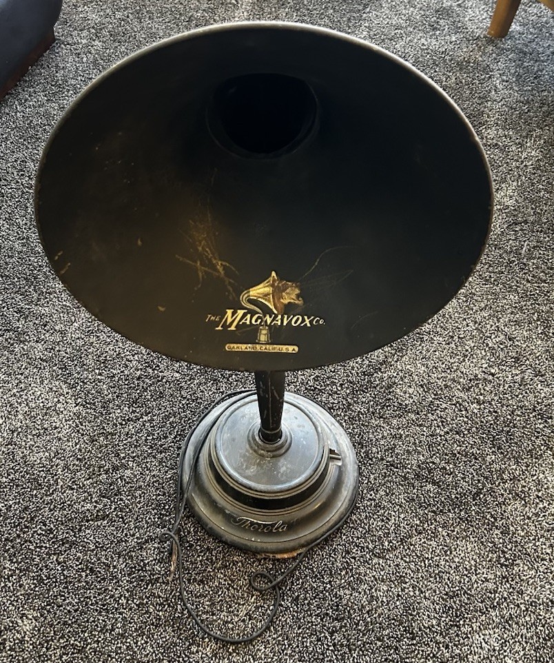 長*一様 アメリカ 1920-30年代製 Magna マグナ 上蓋裏 反響装置式 Vintage 1920's MAGNAVOX MODEL R3 Radio HORN SPEAKER W/ Thorola