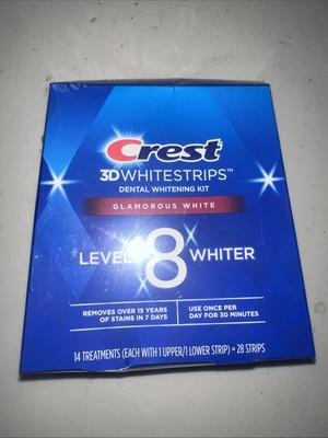 Crest 3D Whitestrips - GLAMOROUS WHITE Dental Teeth Strips-7 Treatments Exp 9/25