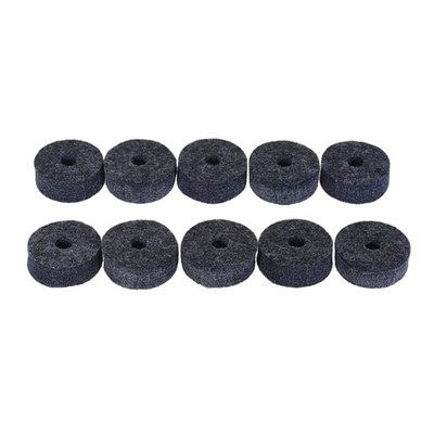 10pcs Cymbal Felts Crash Cymbal Clutch Felt Drum Set Cymbal Stand Felt Washer