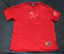 Boston Red Sox Shirt Mens XL Red MLB Baseball Nike Cooperstown Collection Tee
