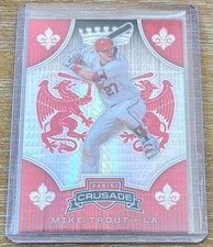 MIKE TROUT 2022 Panini Chronicles Crusade RED HYPER PRIZM PARALLEL #025/299 !