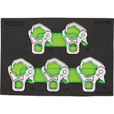 5 PC. 3/8IN DR. RATCHETING FLARE NUT SET (15 16 17 18 19MM) VIM-RFW150 New!