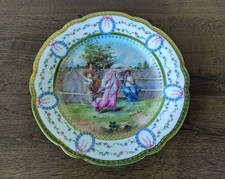 Sevres Style Porcelain Plate 9.5  Salvator Ro...