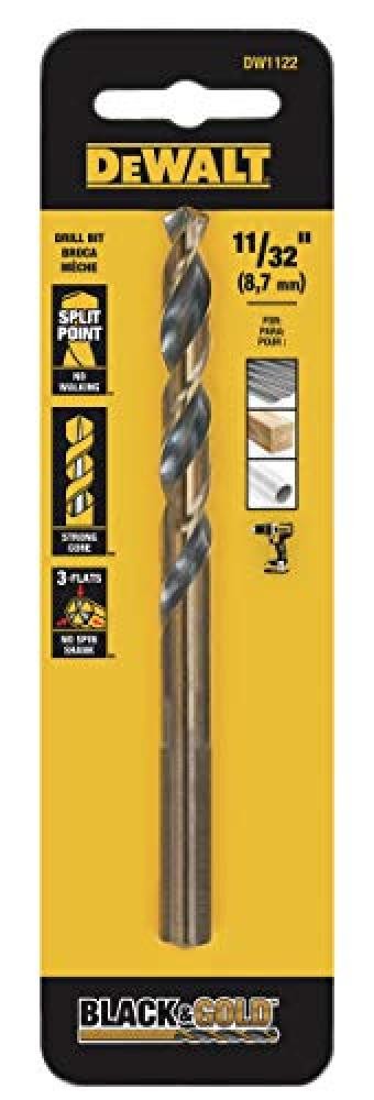 Accessori DeWalt: Punta DW1122 11/32" Ossido Nero Alta Velocità HSS