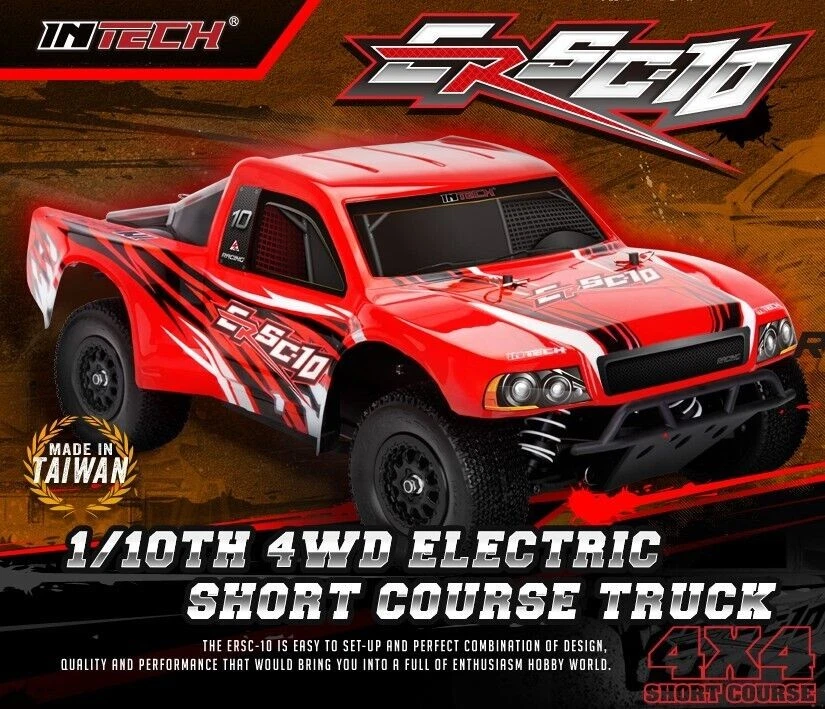 INTECH ERSC-10 1/10 4wd Short Course Truck Kit RC Car Losi SCTE Tekno SCT410 - Image 4 of 4