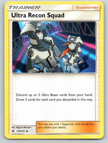 2018 POKEMON ULTRA RECON SQUAD FORBIDDEN LIGHT 114/131 UC NM A71645 FREE S&H