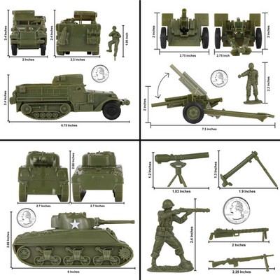 BMC CTS WW2 Battle of the Bulge Plastic Army Men 130 Soldier