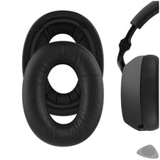 Geekria Sheepskin Ear Pads for Bowers Wilkins B W PX7, PX 7 Headphones Black