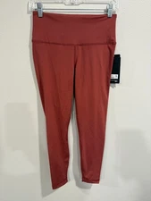 90 Degree by Reflex Lux Leggings Women's Small Brown Elastic Waist Athletic