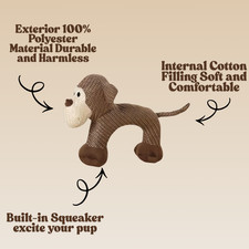 Dog Chew Toys for Aggressive Chewers,Indestructible Tough Durable Squeaky DogToy