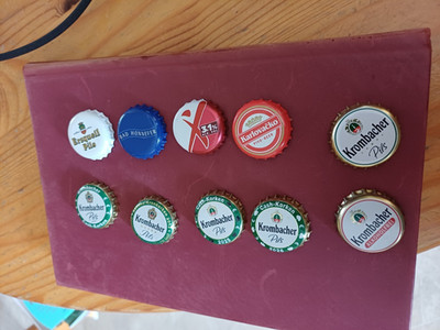 10 different bottle caps - see picture ( 14 )