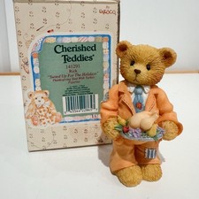 Vintage 1996 Cherished Teddies - Rick - "Suited up for the Holidays"  141291