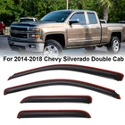 In Channel Window Visor for Silverado Sierr-a 1500 2500 3500 Extended Cab 14-18