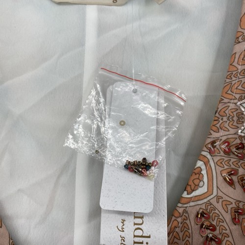 Soft Surroundings Size M Patria Golden Floral Beaded Embroidered Top NWT - Picture 11 of 19